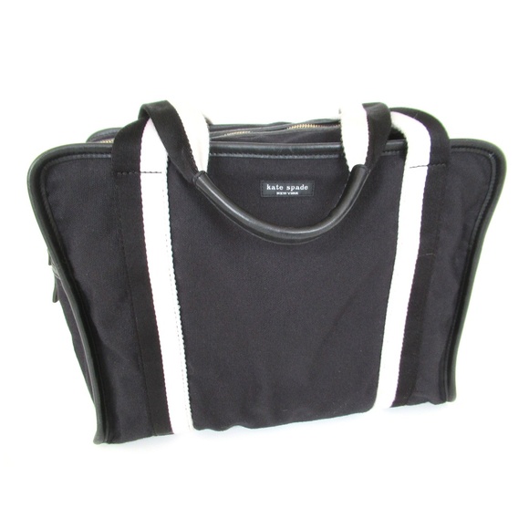 kate spade Handbags - Kate Spade Tote Weekender Bag Canvas Leather trim